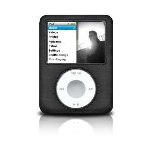   shell Leather Case for iPod Nano 3G (Black)  Players & Accessories