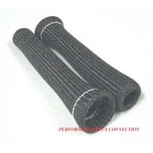 Black Heat Protector Insulating Fire Sleeve Spark Plug Wire Boot 2 Cyl