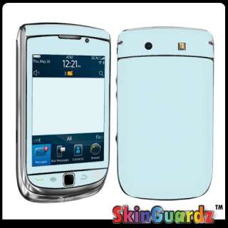 ICE BLUE DECAL SKIN TO COVER BLACKBERRY TORCH 9800 CASE  